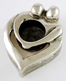 Couple's Heart Chime candle holder