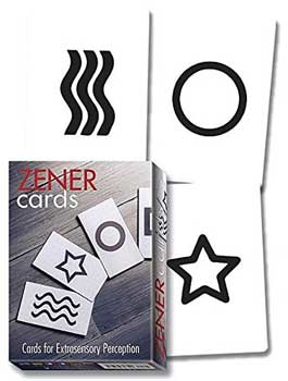 Zener cards (ESP test cards)