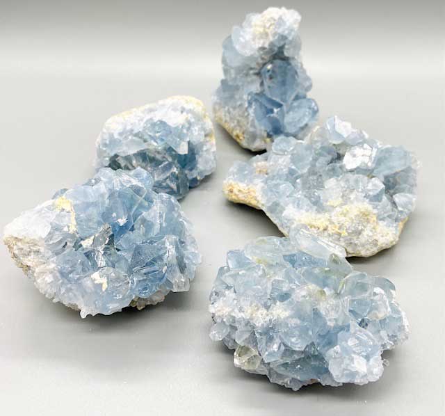 ~11# Flat of Celestite 4-5"