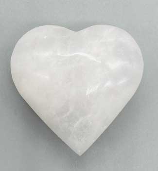 1 1/2" Calcite, Pink heart