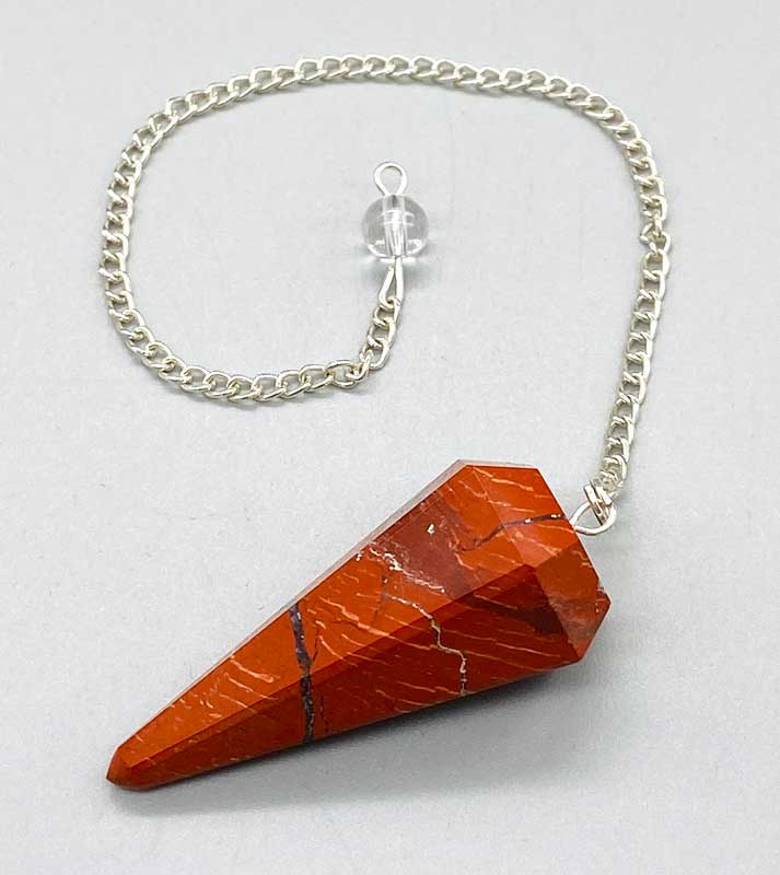 6-sided Snake Skin Agate pendulum