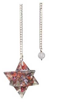 Merkaba Garnet Orgone pendulum