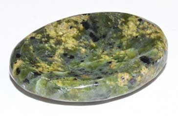 Serpentine worry stone