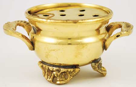 Brass Cauldron W Screen Burner 2"