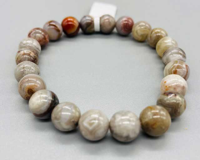 8mm Agate, Laguna Lace bracelet