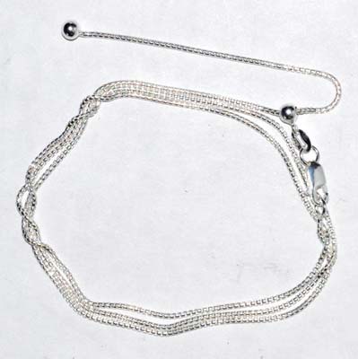 24" Round adjustable chain sterling