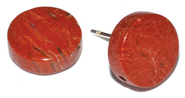 Red Jasper stud earrings