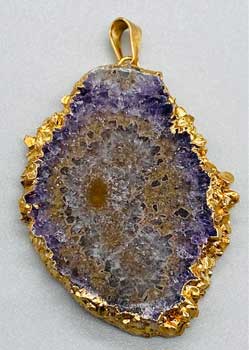 Stalaactite gold plated pendant