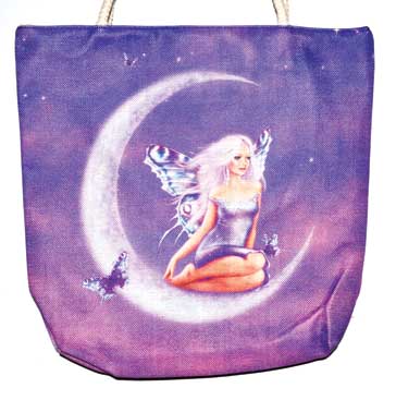 14" x 16" Fairy jute tote bag