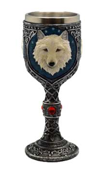 7 1/2" White Wolf chalice