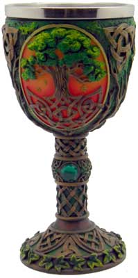 Tree of Life chalice 7 1/4"