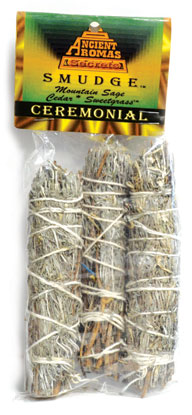 Ceremonial smudge 3-pk 4"