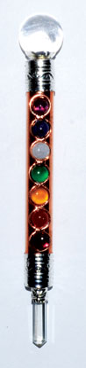 Mini Copper 7 Chakra 4 1/2"